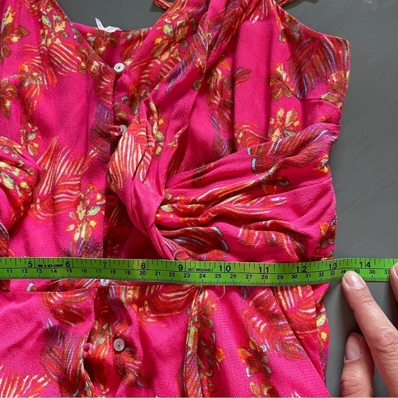 Free People Hot Pink Printed Hot Tropics Jumpsuit - Picture 13 of 16